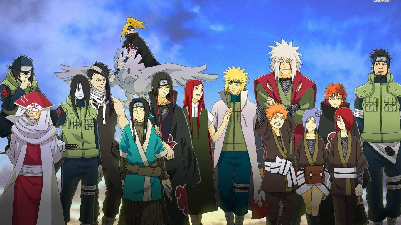 1366x768 Naruto Characters Wallpaper .