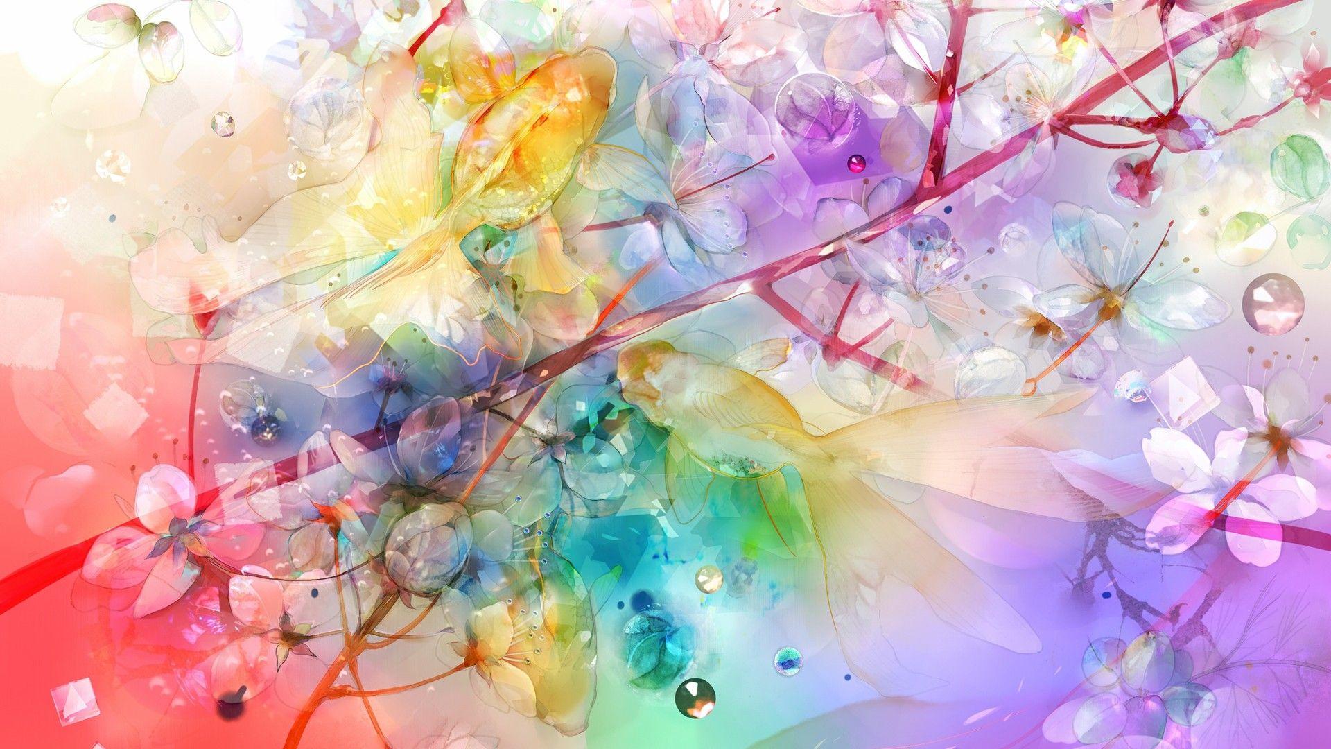 1920x1080 Spring Flower Colorful Pink Sakura .hdwallpaper.in