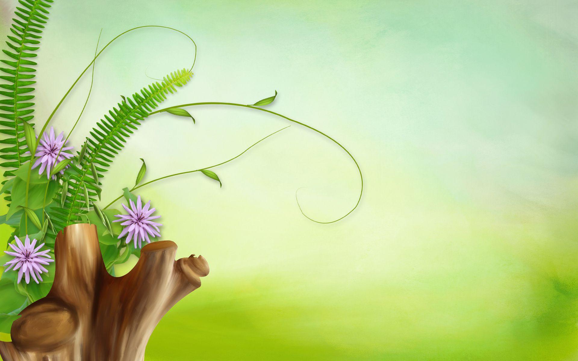 1920x1200 Free download Nature 3D art flowers .