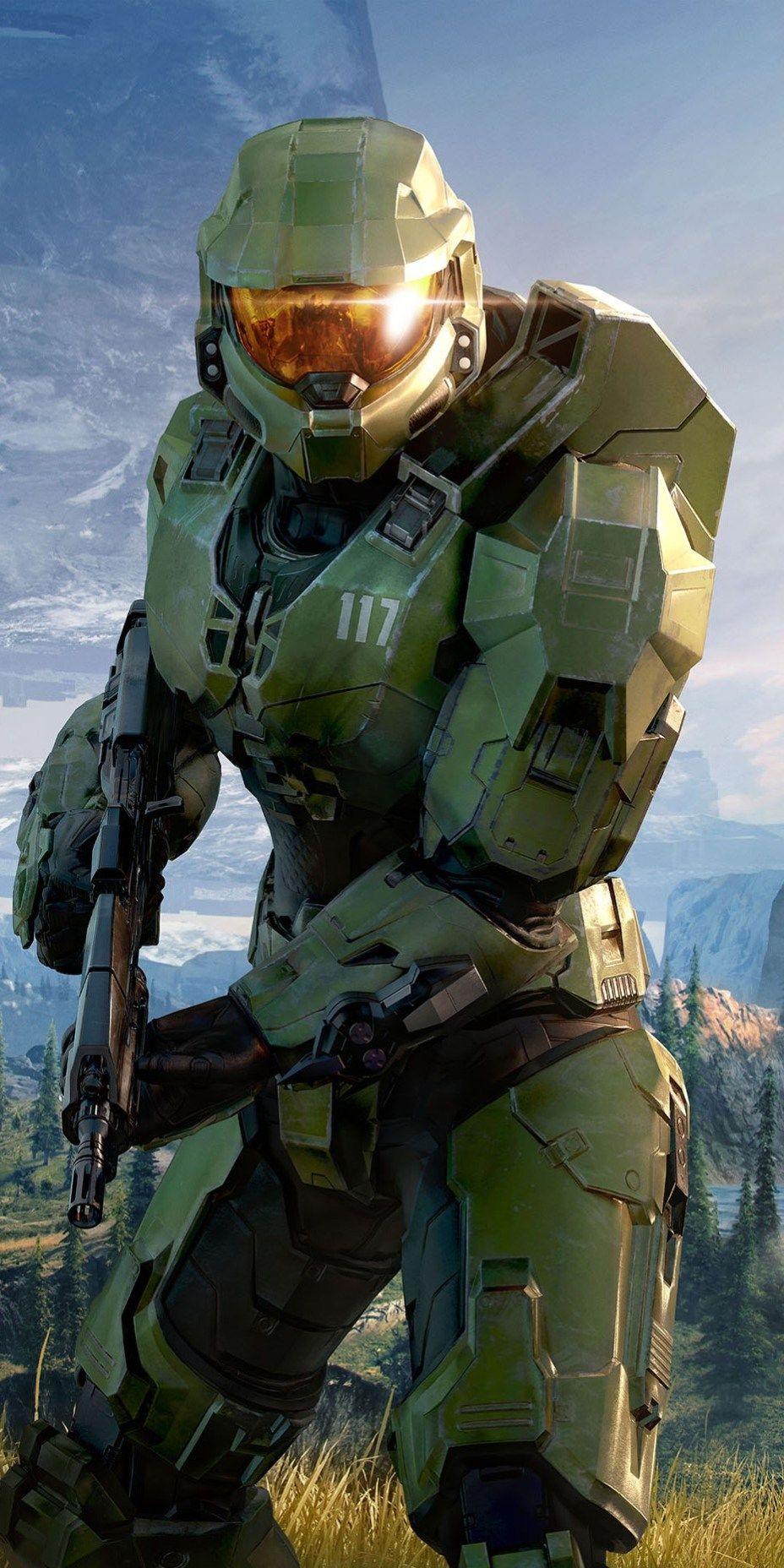 928x1856 Halo Infinite: Master Chief Halo Ring .