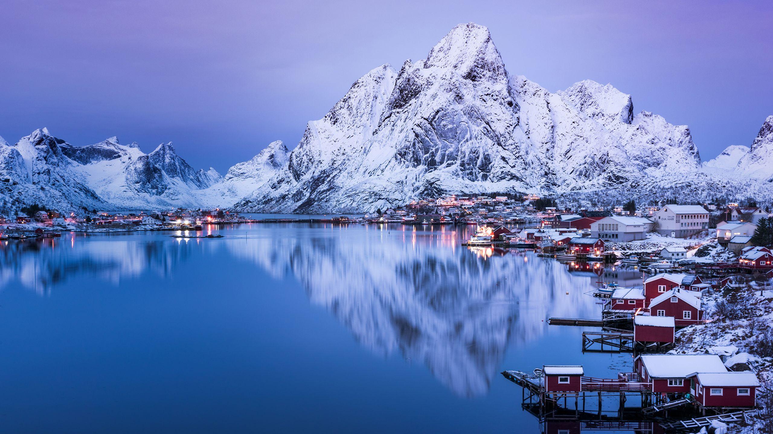 2560x1440 Norway Winter Wallpaper .
