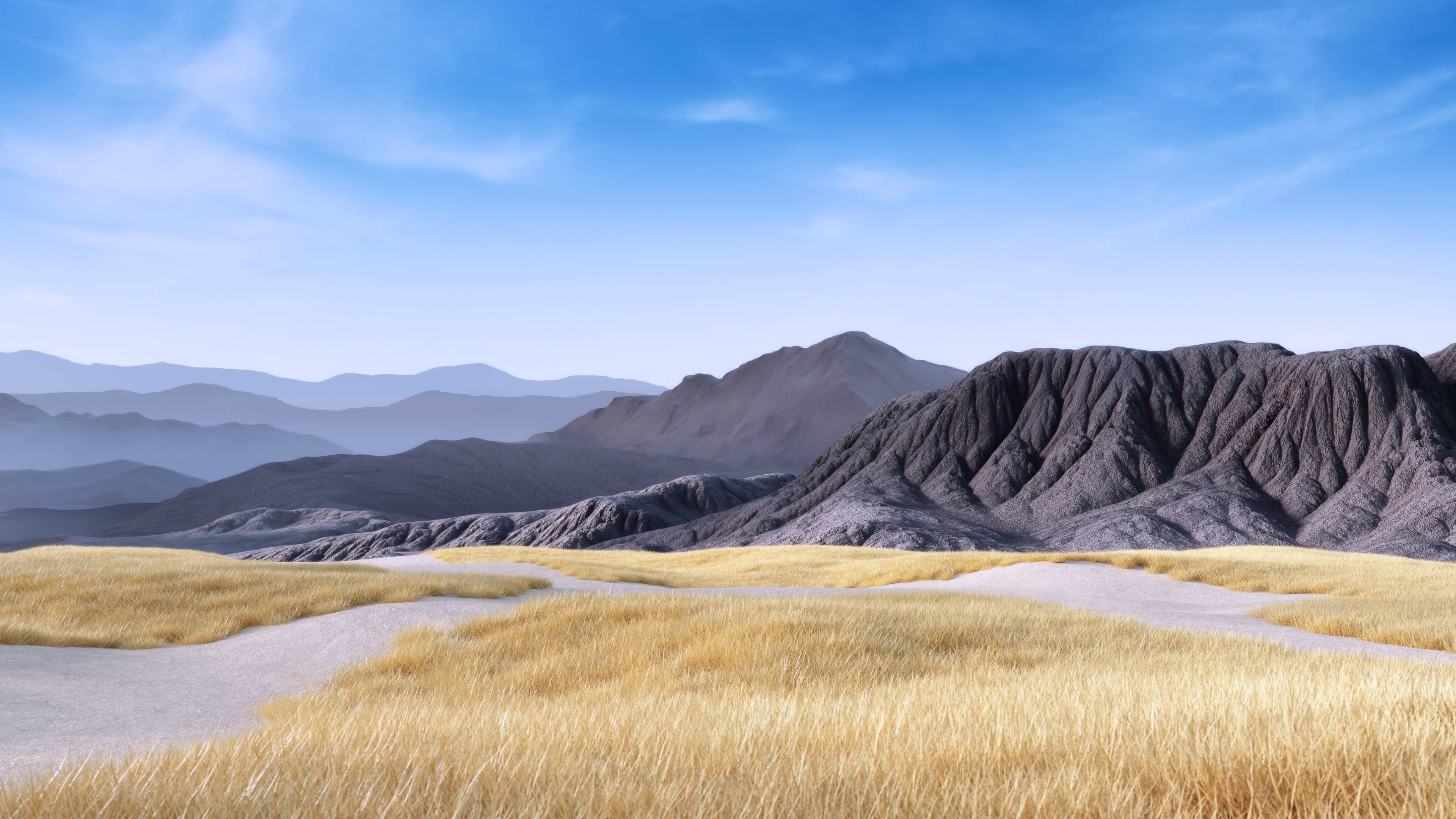 3840x2160 Black Mountain Valley Wallpaper, HD .