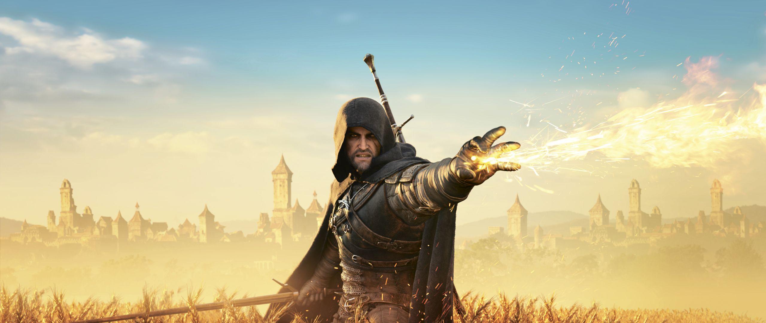 2560x1080 wild hunt, warrior .