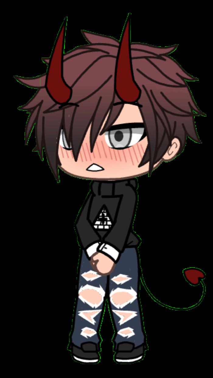 700x1242 Gacha Life Wolf Male .line.
