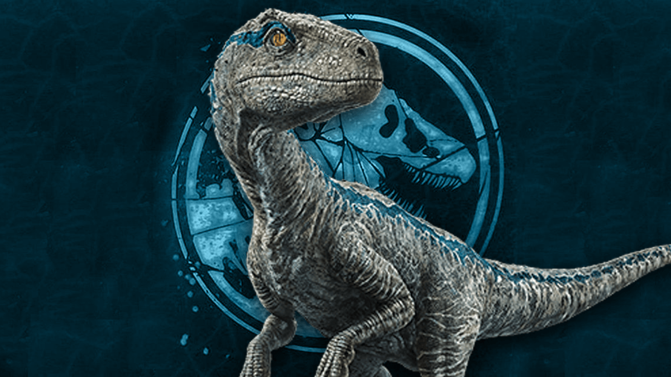 1366x768 Blue Dinosaur