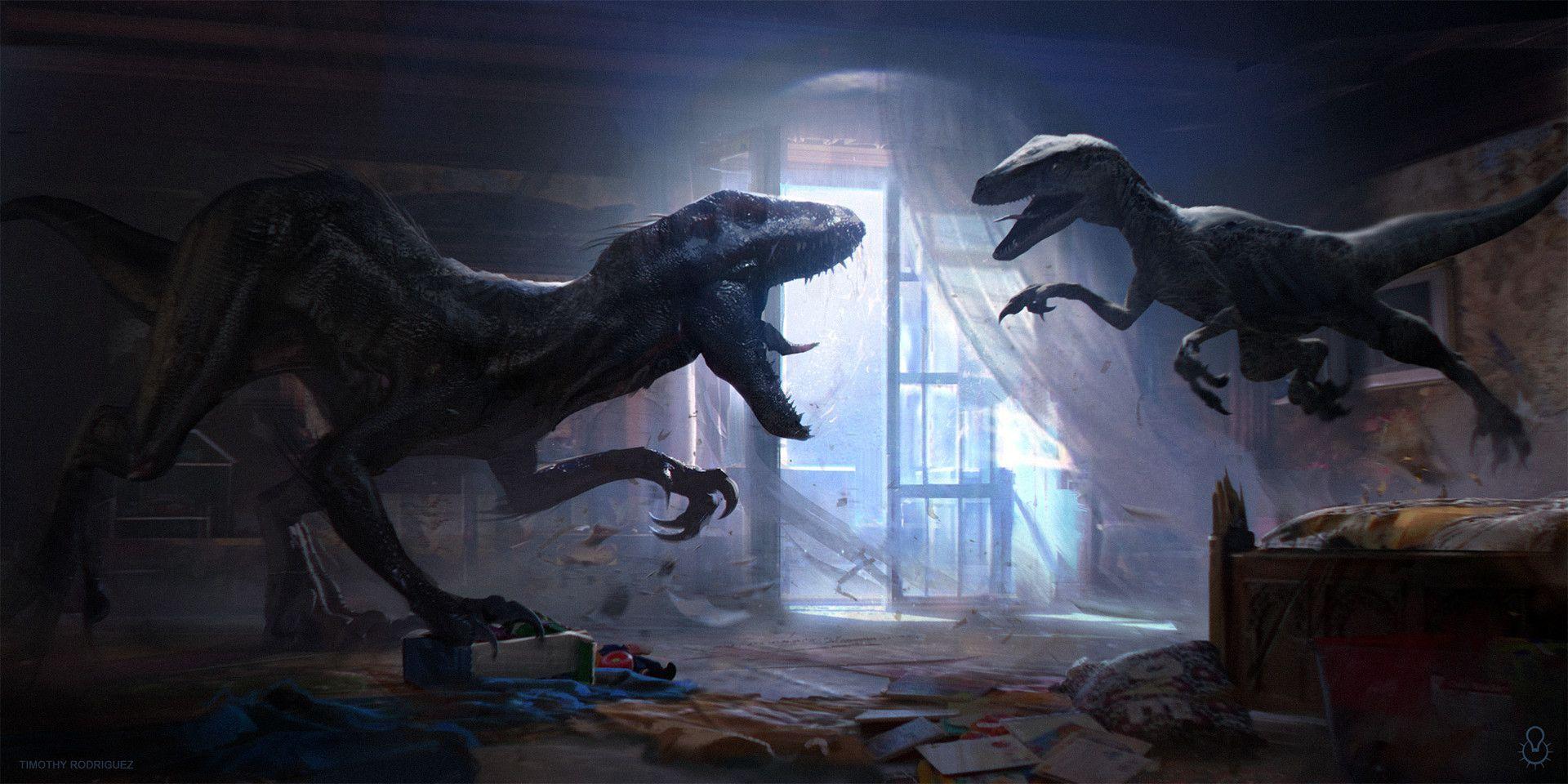 1920x960 Indoraptor Vs Blue Wallpaper .