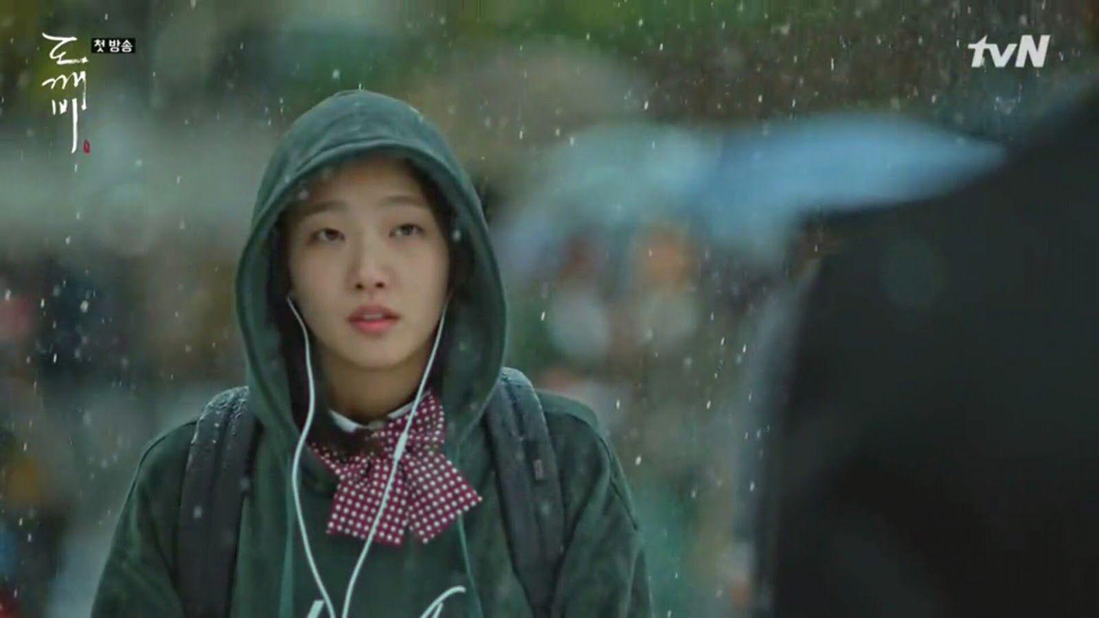 1600x900 Goblin Korean Drama Wallpaper Kdrama Rain Scene
