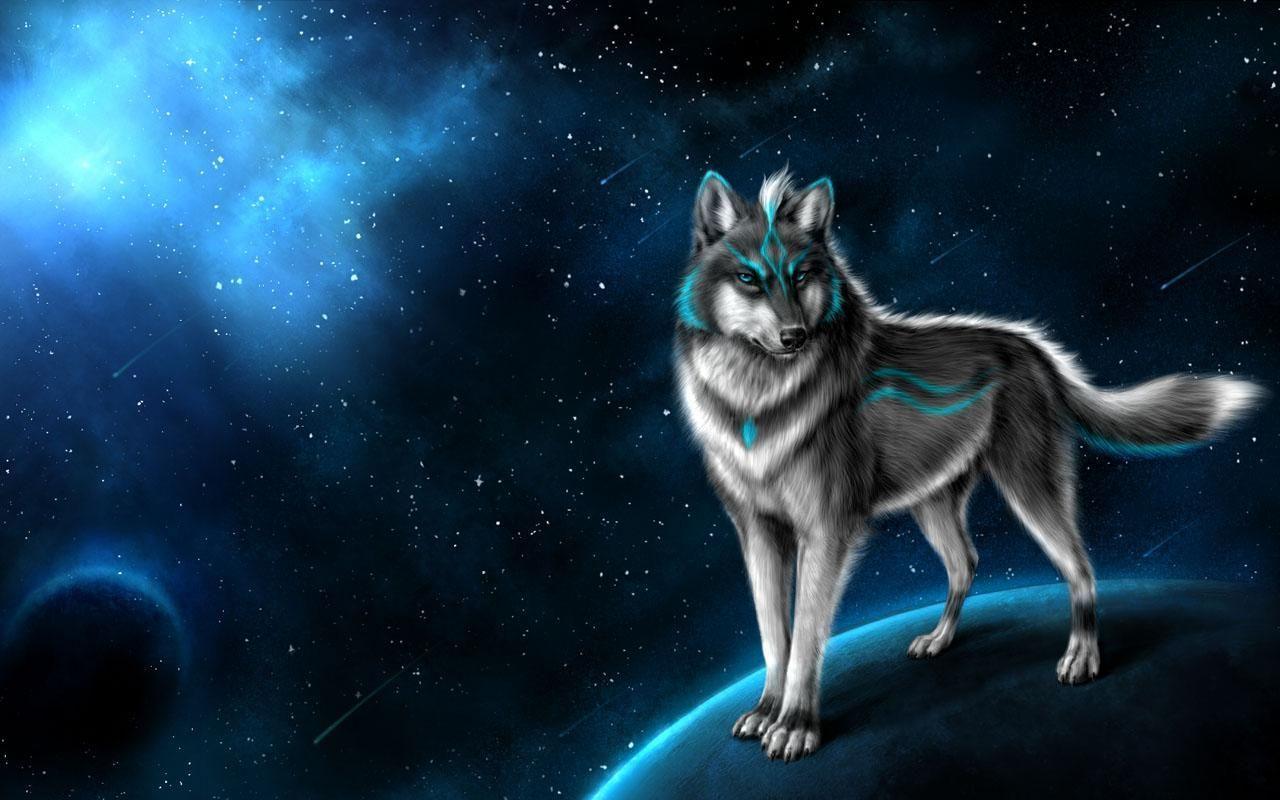 Cool Blue Wolf Wallpapers on WallpaperDog