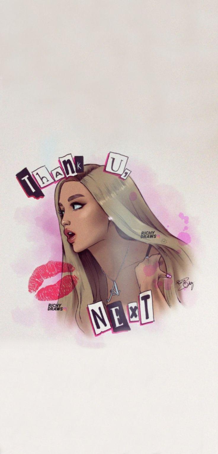 736x1535 Ariana Grande Cartoon Wallpaper