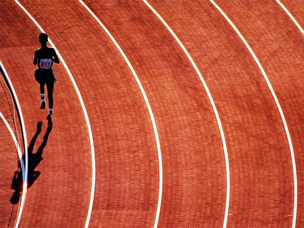 1024x768 Long Distance Running Background on .