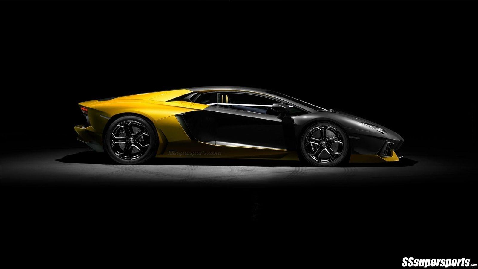 1600x900 Black Lamborghini Wallpaper