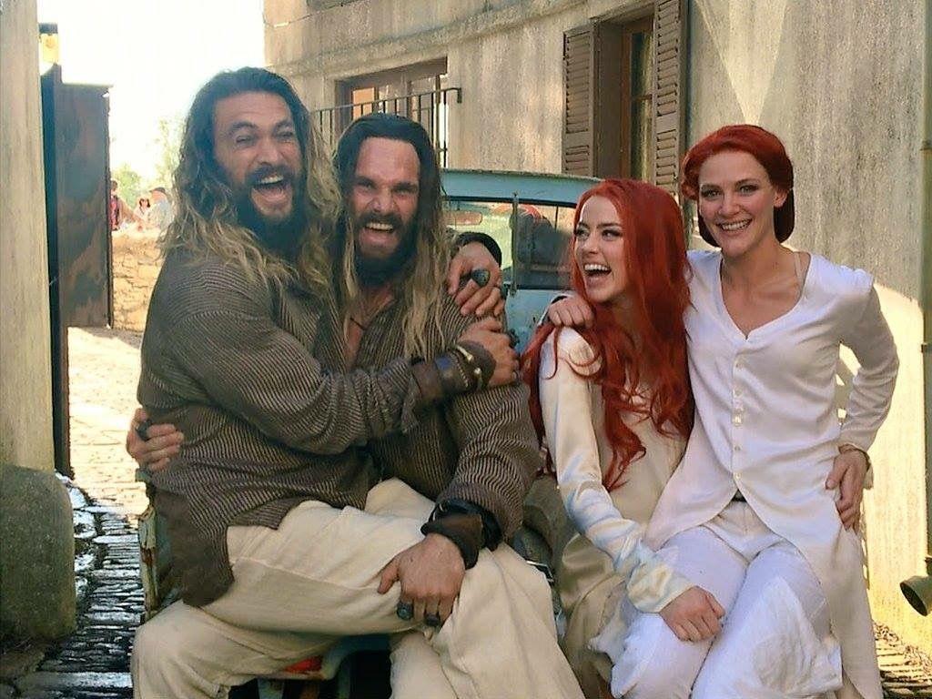 1024x768 Jason Momoa and Amber Heard .