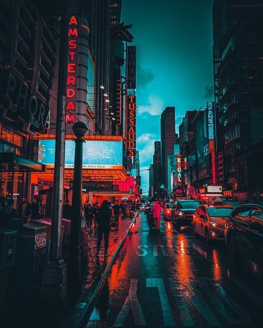 864x1080 Retro Aesthetic City Wallpaper