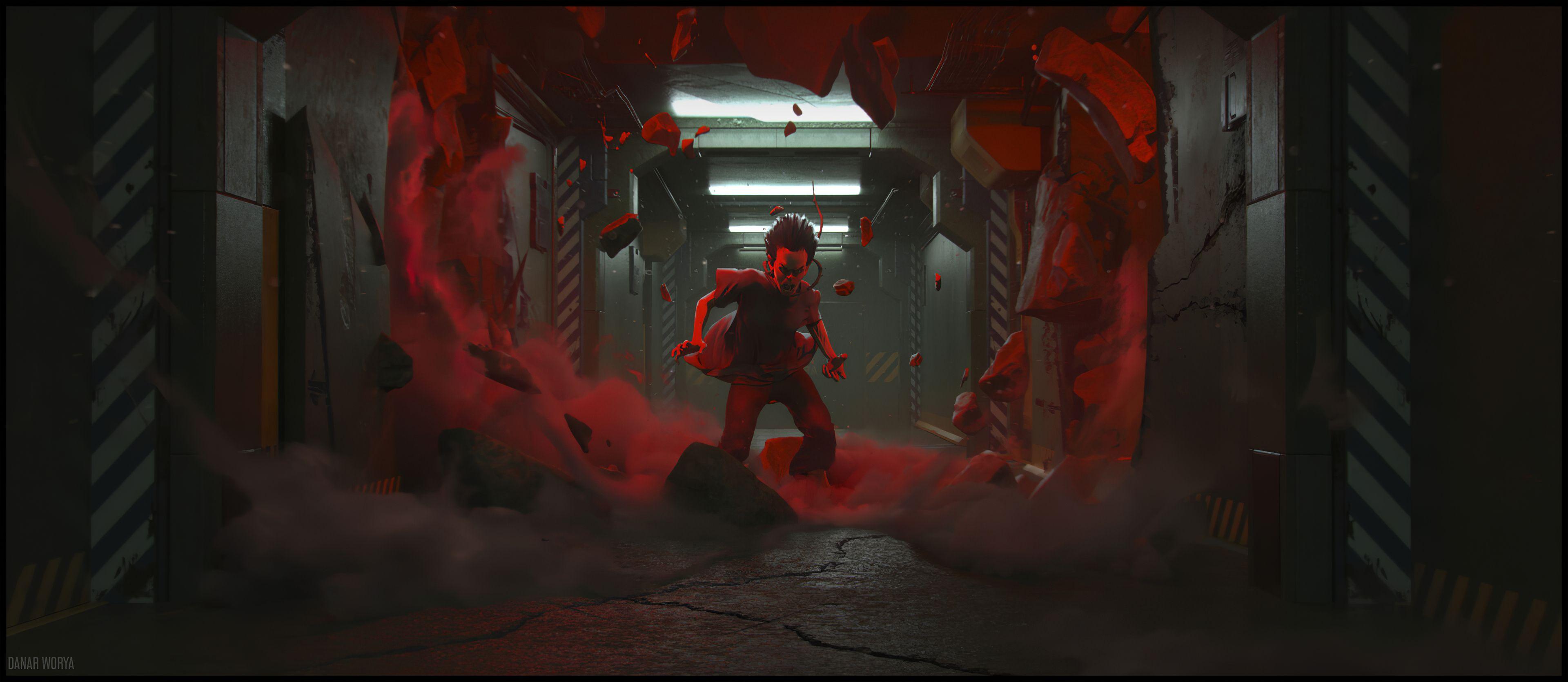 3840x1670 Akira Tetsuo Anime Danar Worya .