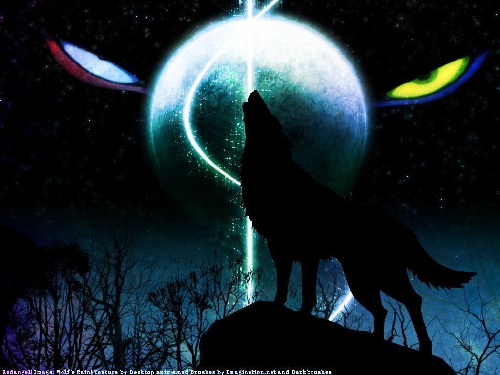 1024x768 anime wolf wallpaper