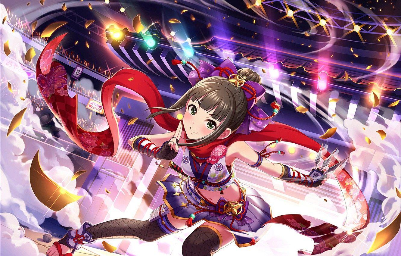 1332x850 Wallpaper Girl Weapons Scarf Ninja .