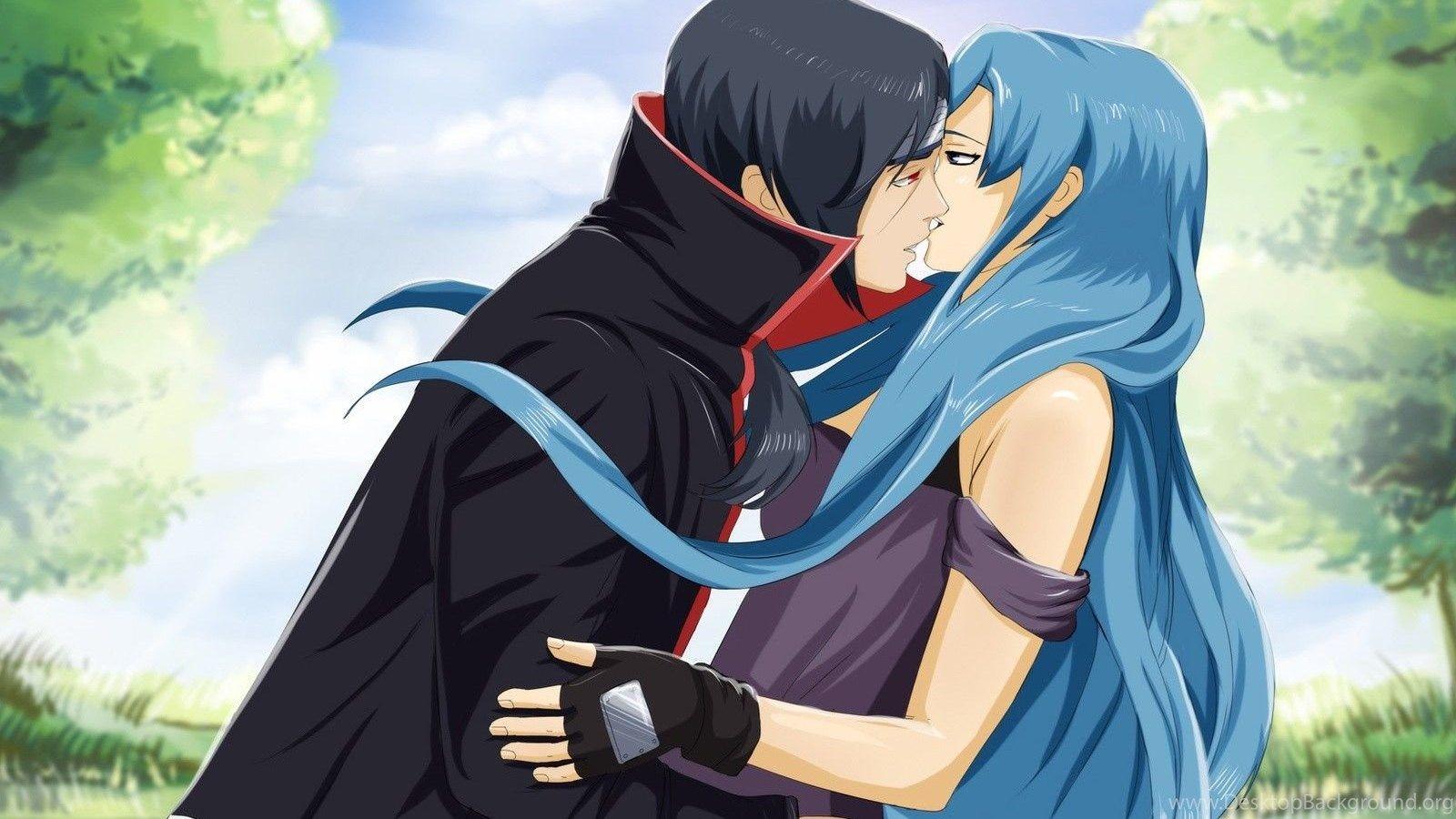 1600x900 Anime Ninja Girl With Blue Hair Wallpaper Desktop Background