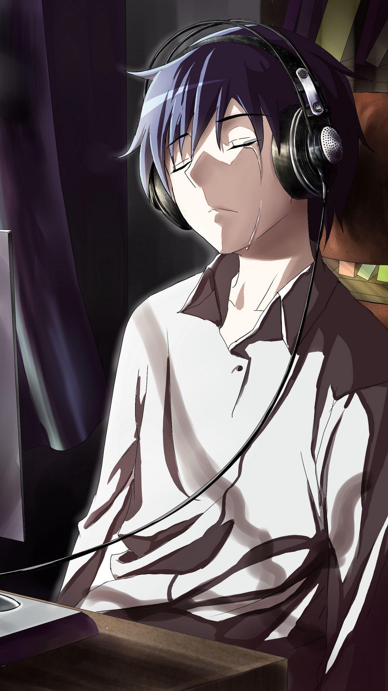 1350x2400 Download wallpaper 1350x2400 guy, anime .