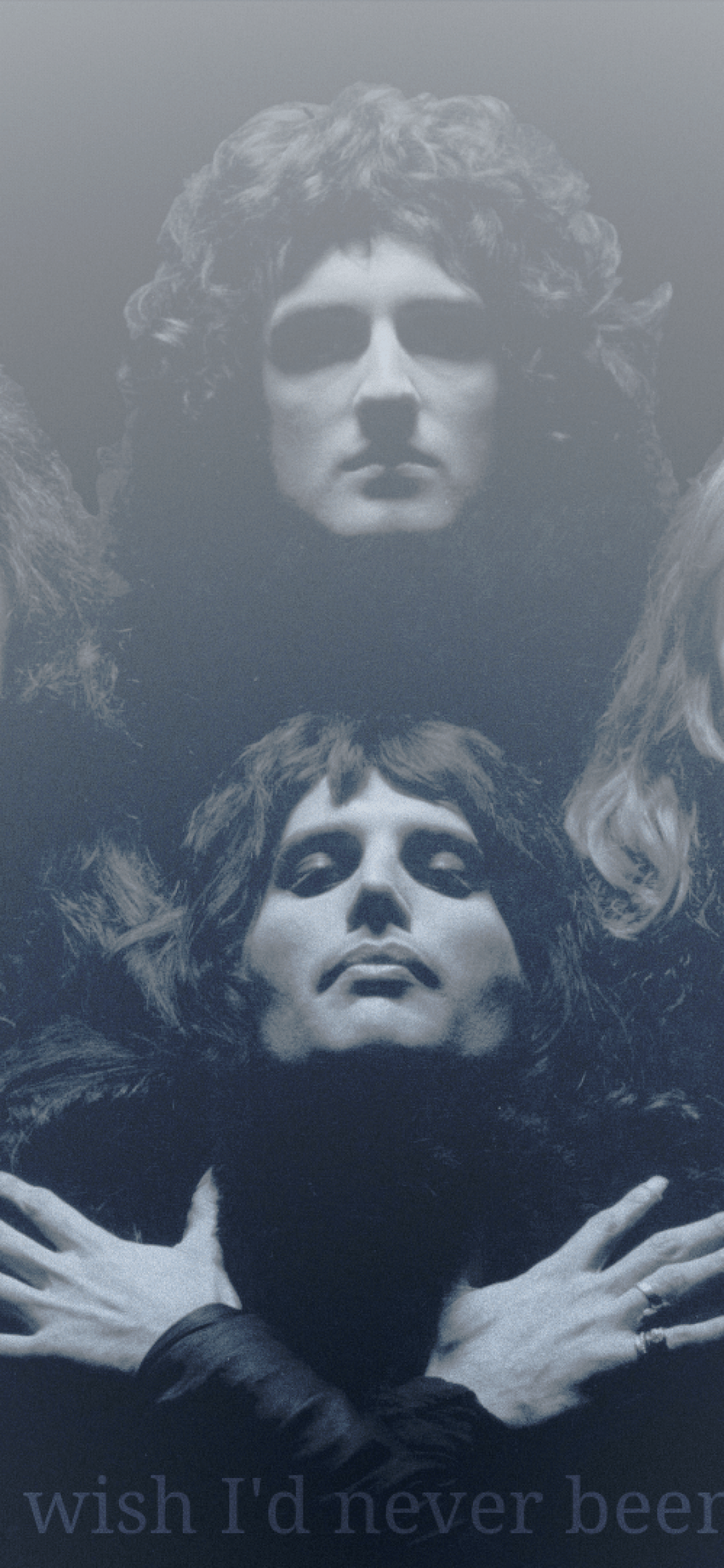 1125x2436 Vintage Queen Band Poster .