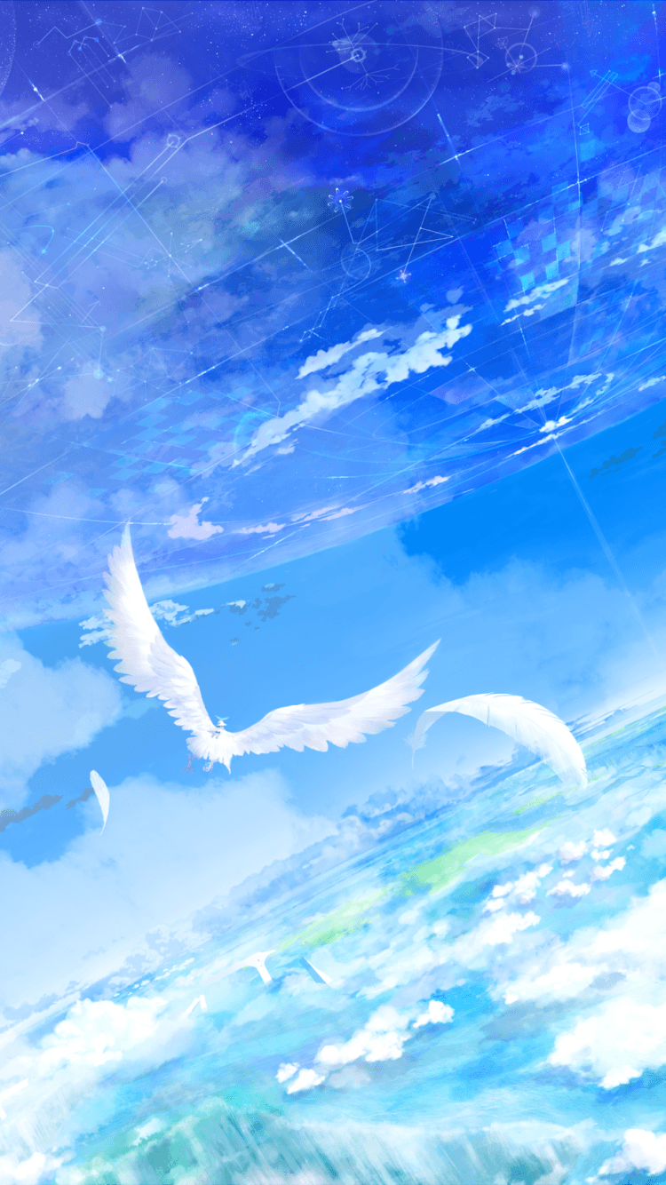 750x1334 Anime Background Phone