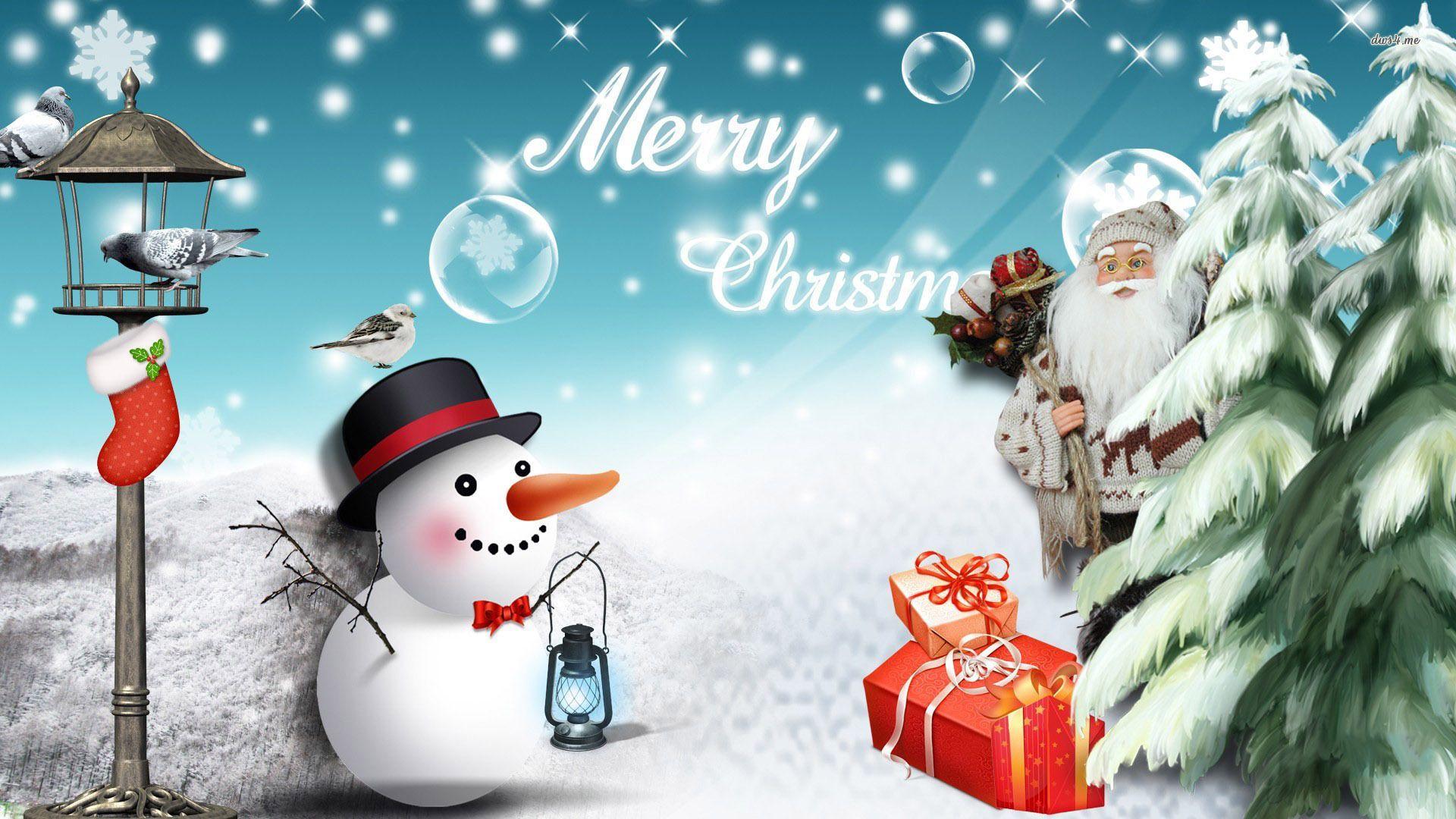 1920x1080 Christmas Snowman Wallpaper on .wallpaper.dog