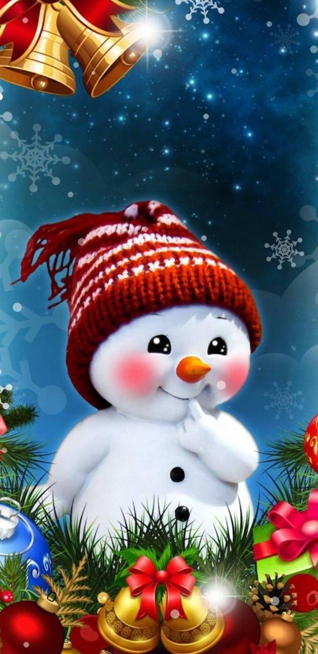 623x1280 Download Christmas Snowman wallpaper by .ch