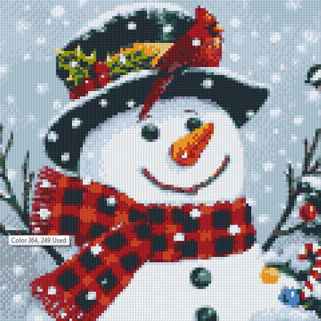 1024x1024 Country Snowman Desktop Wallpaper .