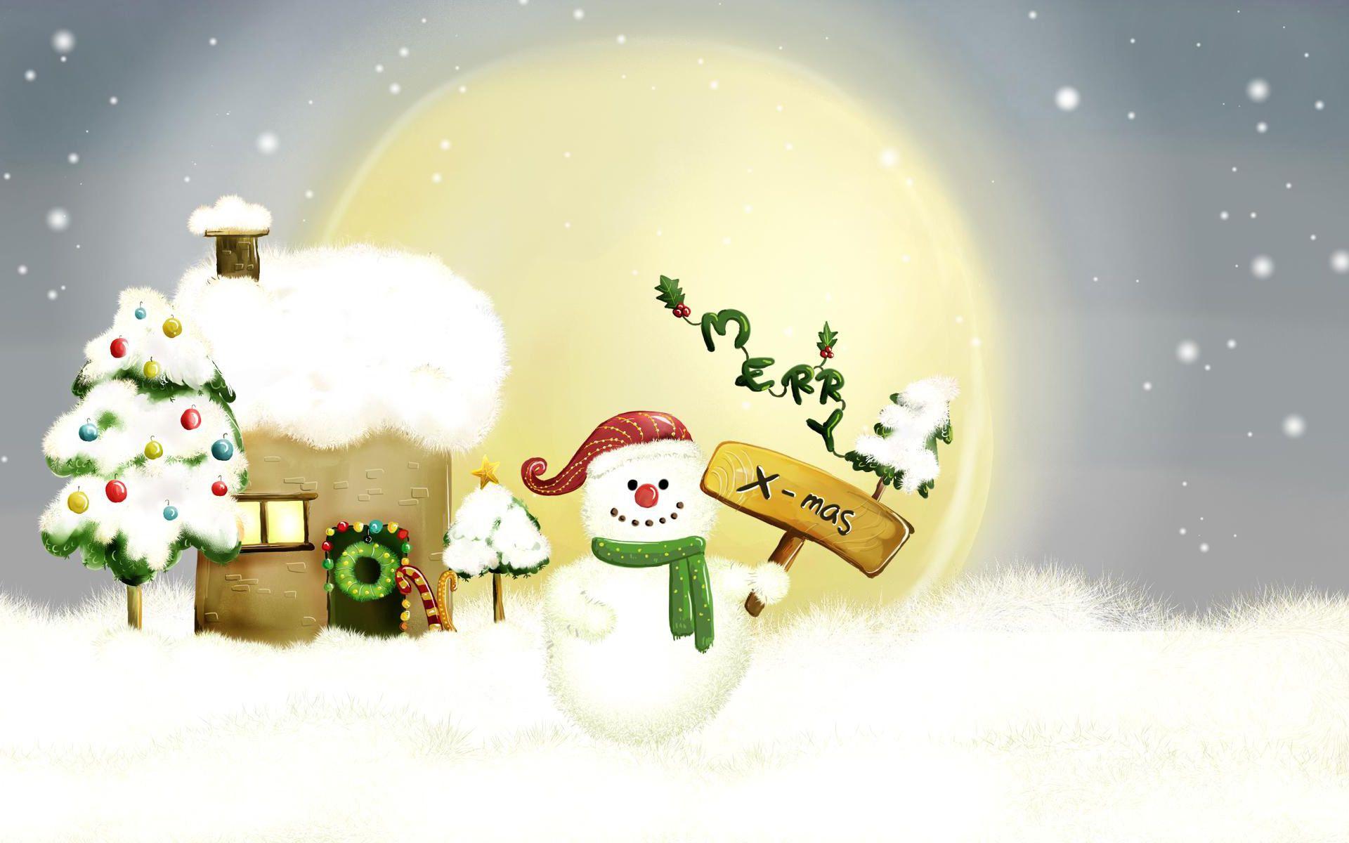 1920x1200 Snowman 4K wallpaper for your desktop .
