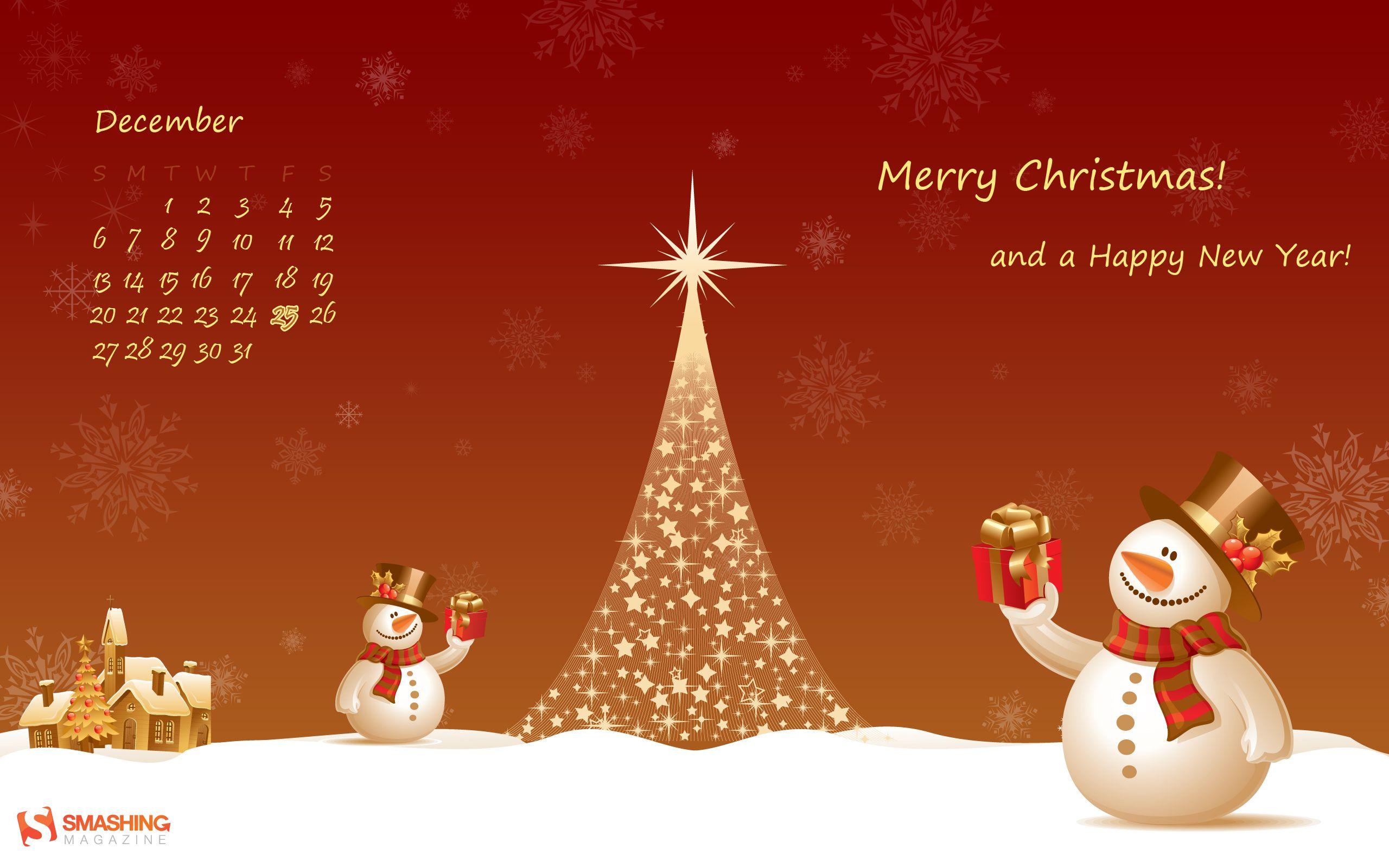 2560x1600 Christmas Snowman