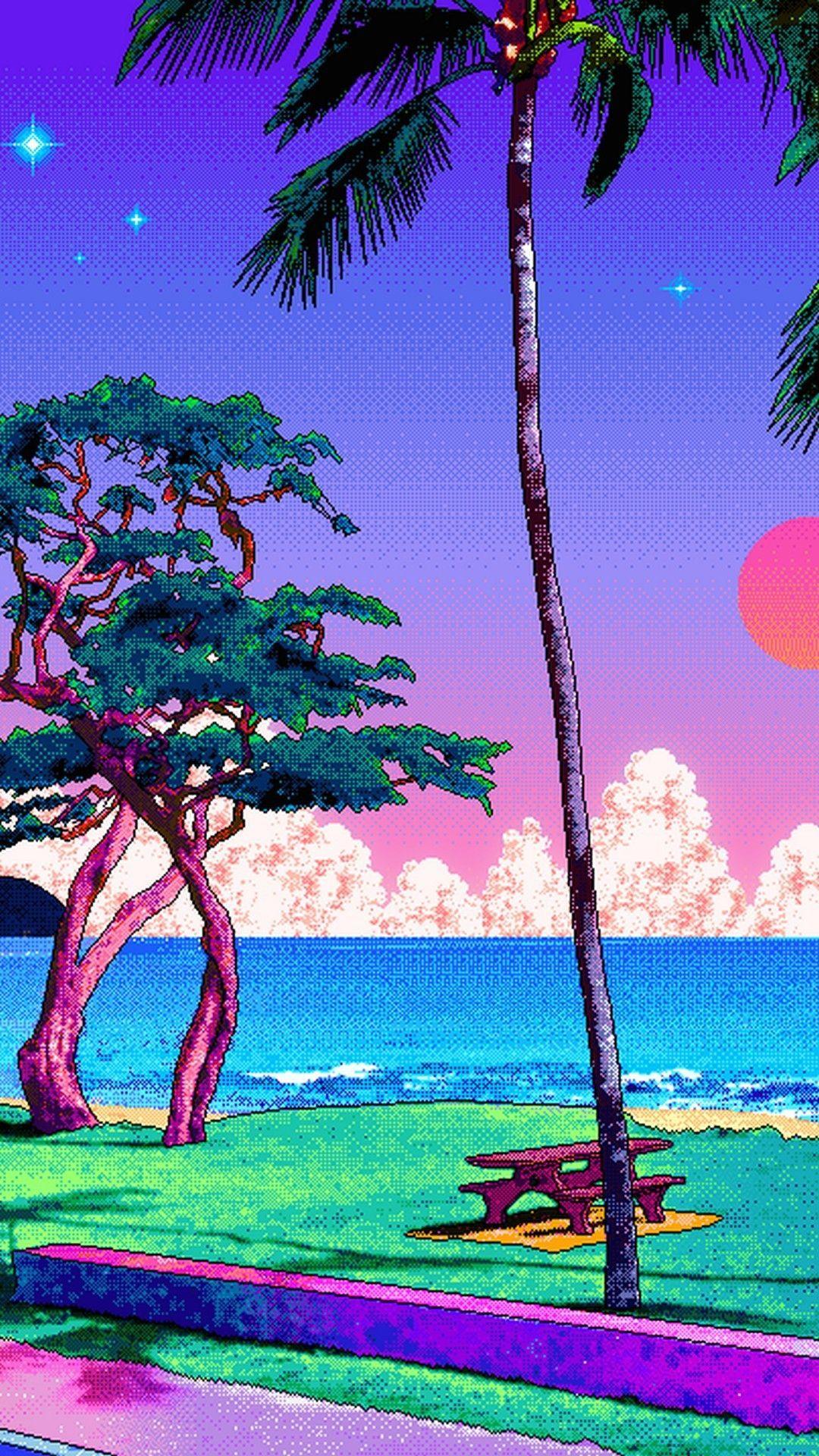1080x1920 Vaporwave wallpaper .com