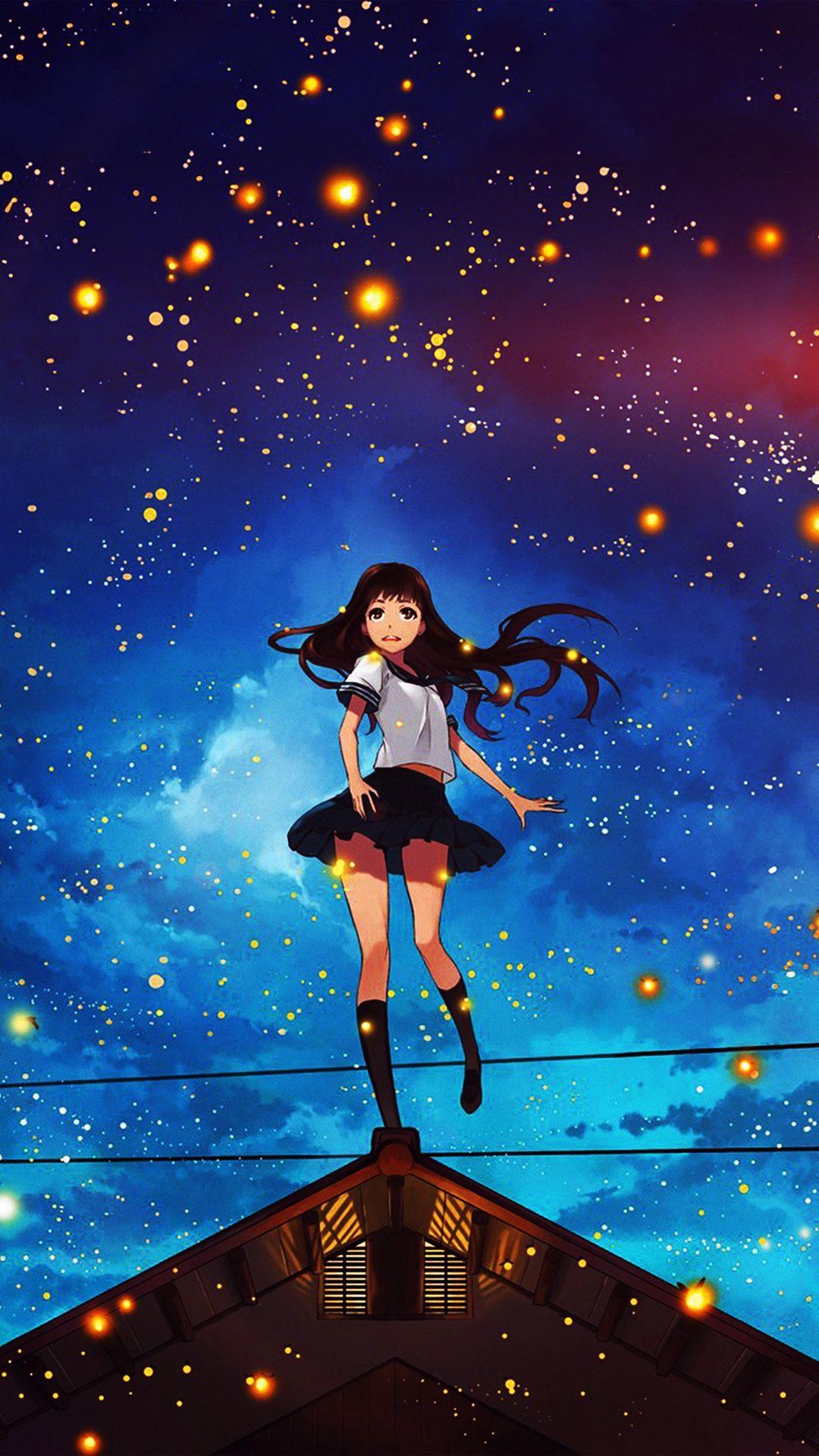 1080x1920 Blue Anime Aesthetic Phone Wallpaper .animenimania.