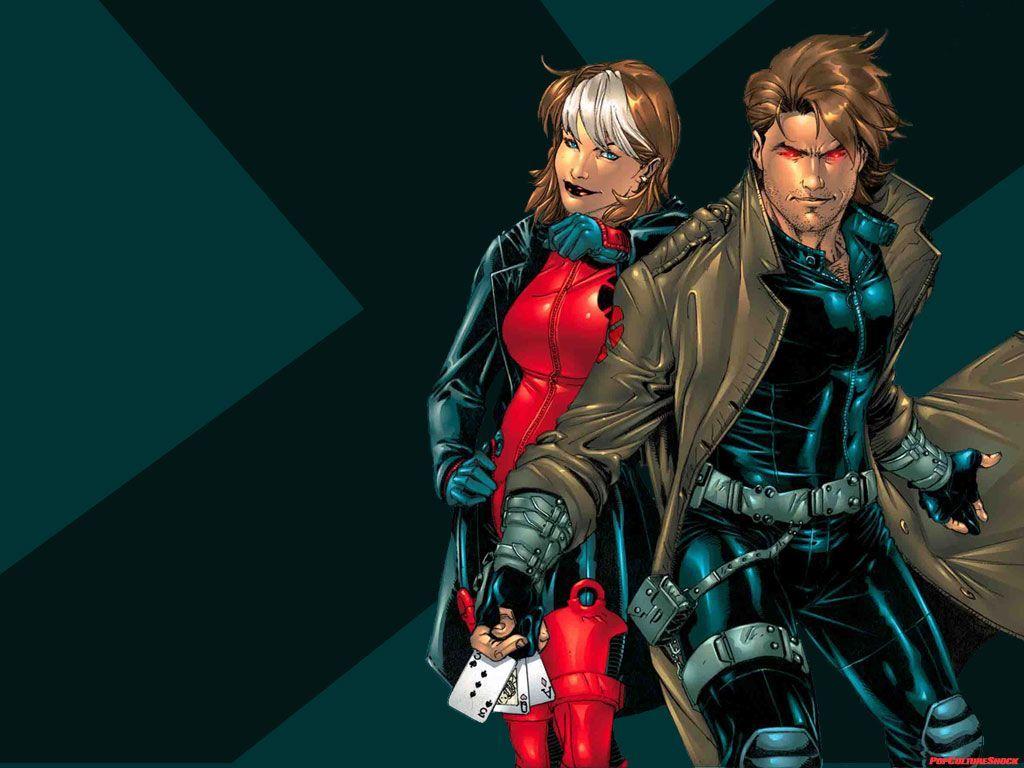 1024x768 Rogue and Gambit Wallpaperwallpaper.dog
