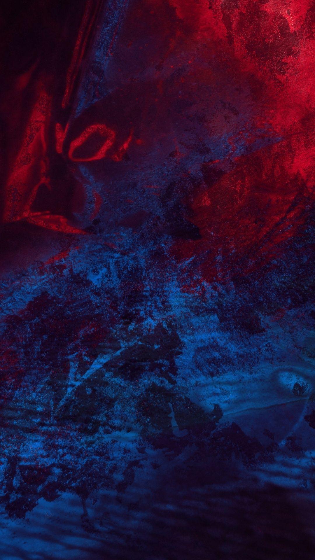 1080x1920 Abstract Blue Red Splash .