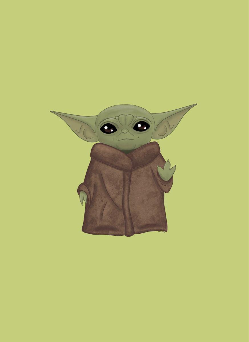 Baby Yoda Cartoon Wallpapers Top Free Baby Yoda Cartoon Backgrounds Wallpaperaccess