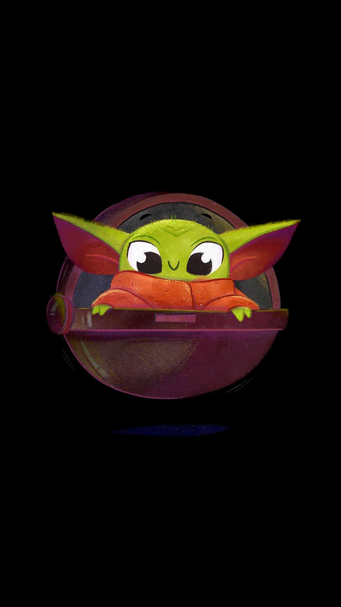 1152x2048 Cute Baby Yoda Wallpaper