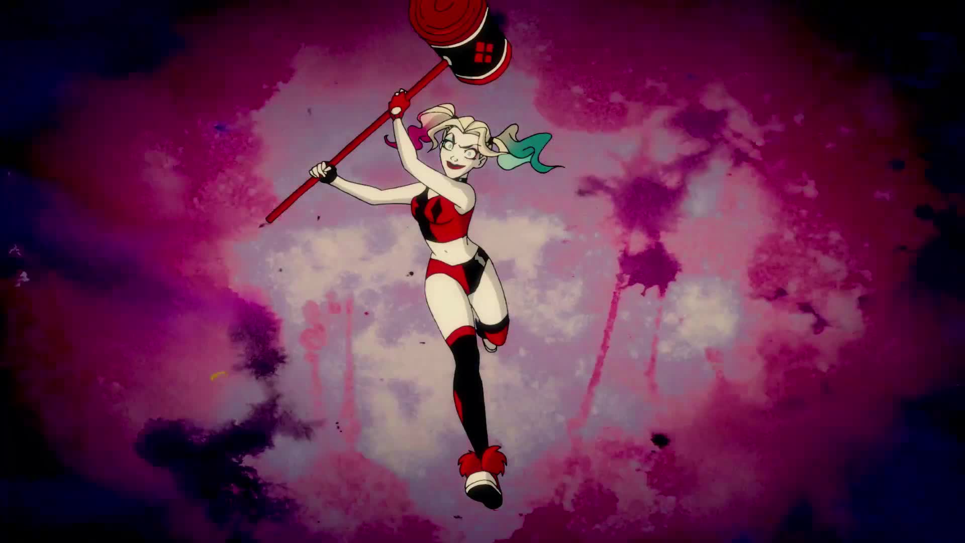 1920x1080 Harley Quinn Anime Series Wallpaper .