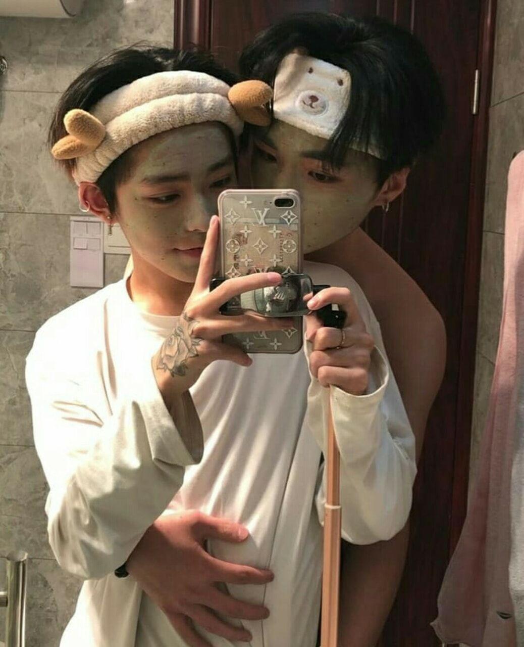 1038x1280 image about Asian gay couple .