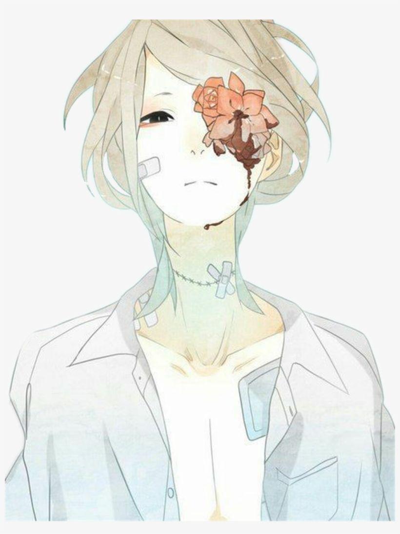 820x1094 Animeboy Handsome Aesthetic Gore Flower .