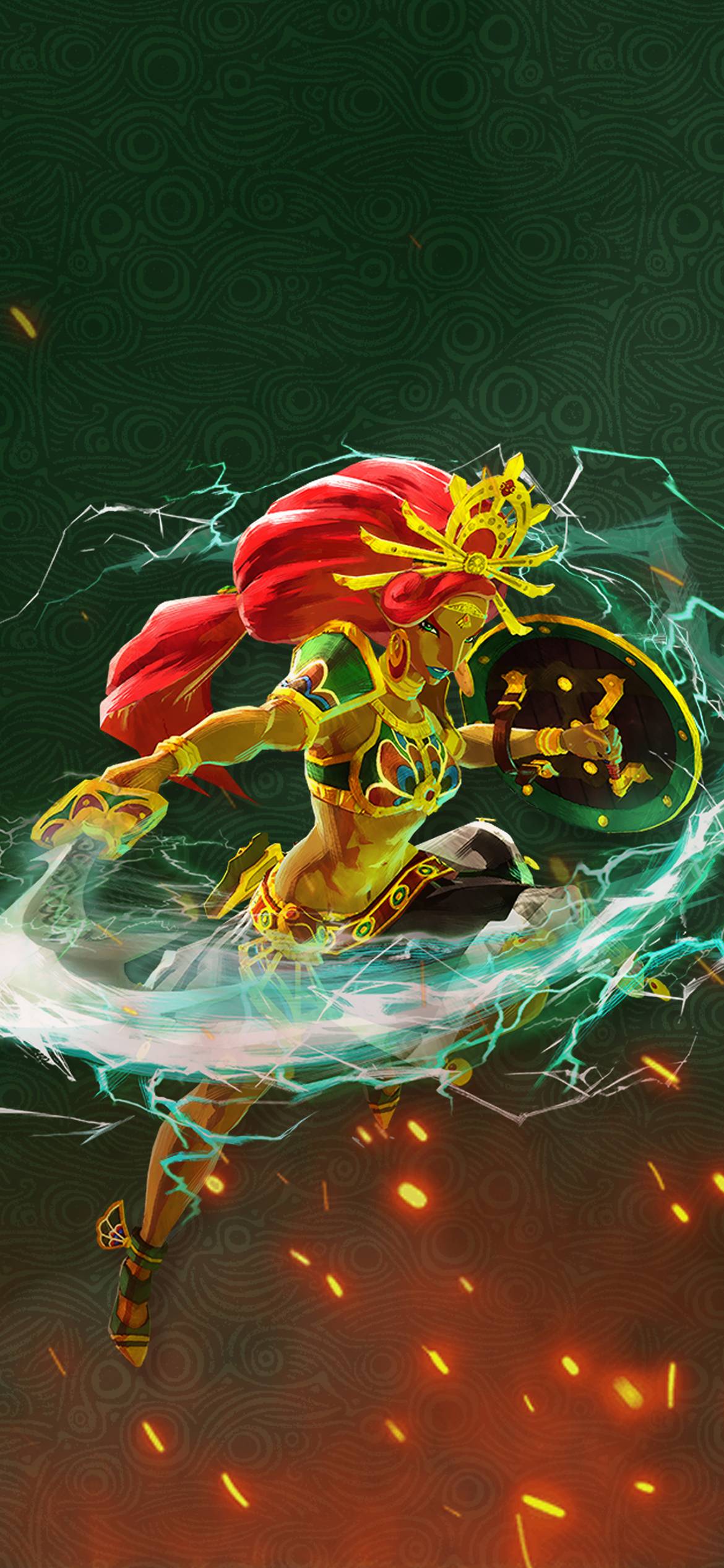1170x2532 Hyrule Warriors: Age of Calamity Wallpaper. Cat with Monocle