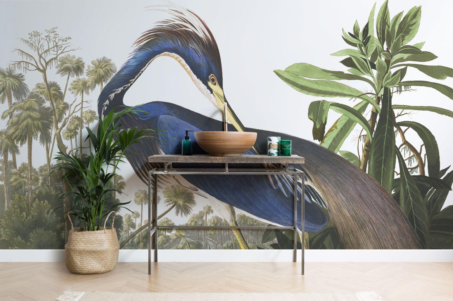 1540x1026 JJ Audubon Blue Heron Wallpaper Mural .muralswallpaper.com · In stock