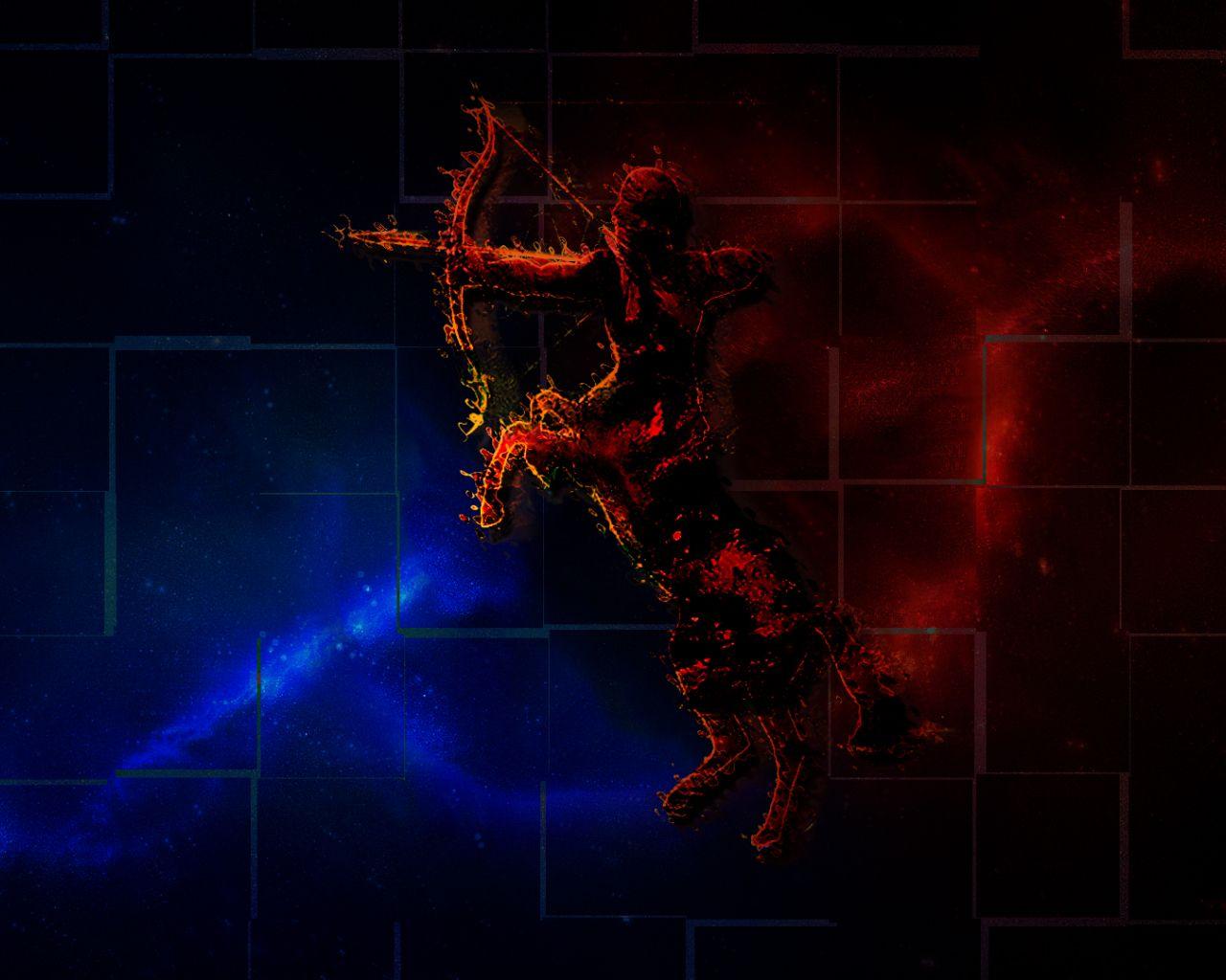 1280x1024 Sagittarius Wallpaper 3D .