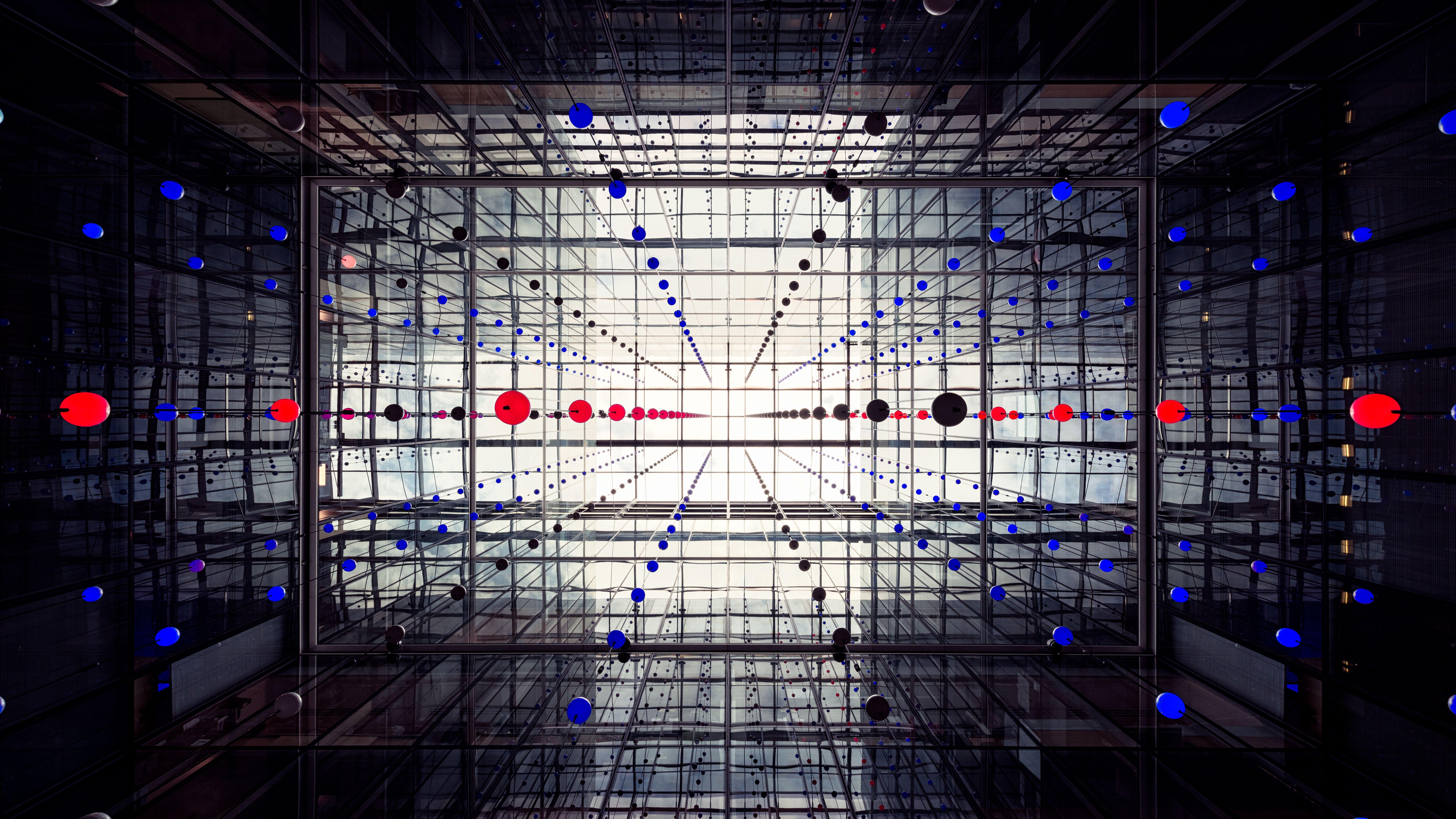 7680x4320 Modern Glass Building Interior 4K 8K .hdwallpaper.in
