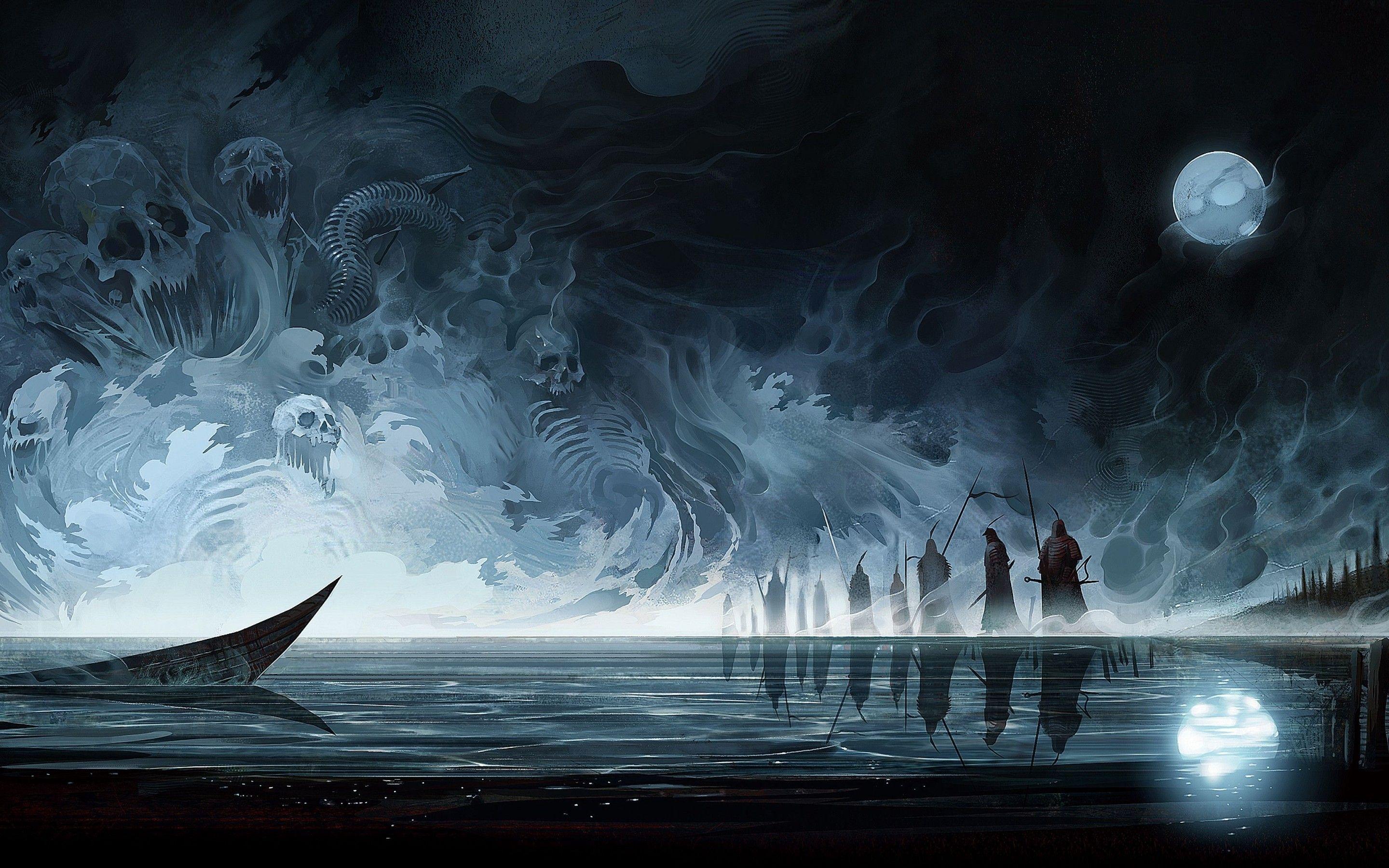 2880x1800 Download 2880x1800 Dark Samurai, Demons .