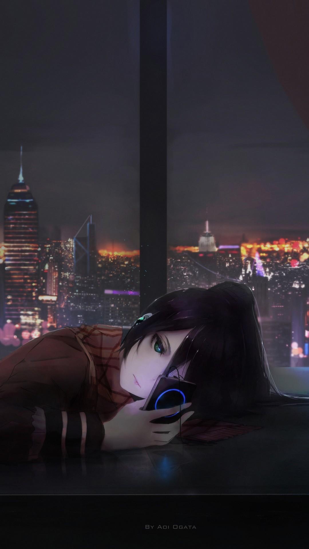 Hình nền Anime Girl 1080x1920 Aesthetic Sad Girl .novocom.top