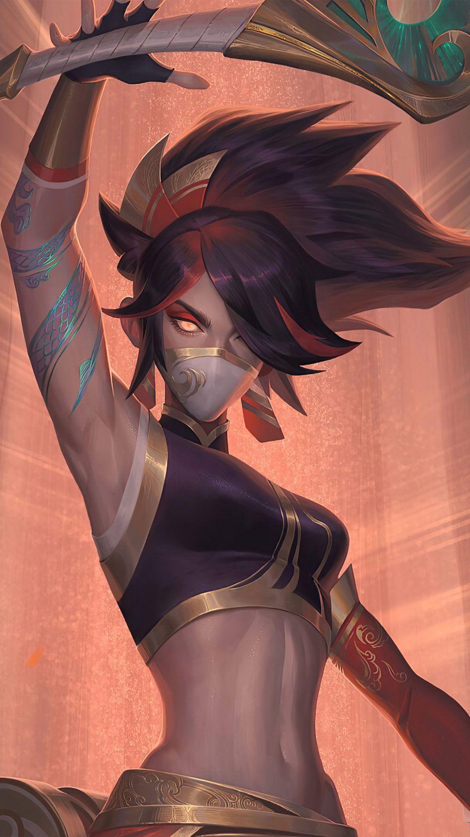 950x1689 Akali League of Legends 2020 4K Ultra HD Mobile Wallpaper