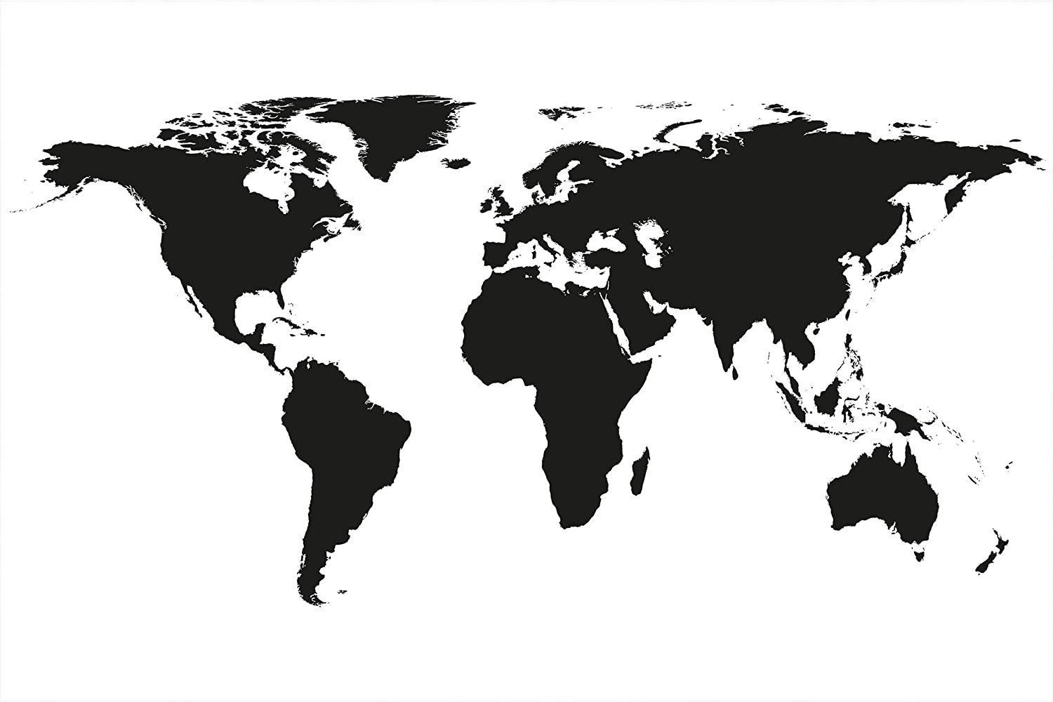 1500x1000 Continents Ocean Image Decor Wall Mural .