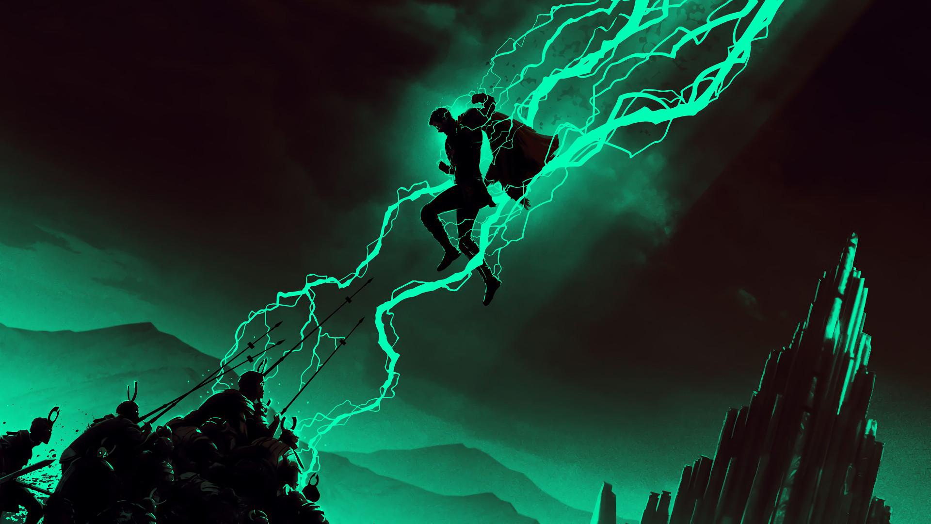 1920x1080 Thor Minimalist Lightning 1080P Laptop .