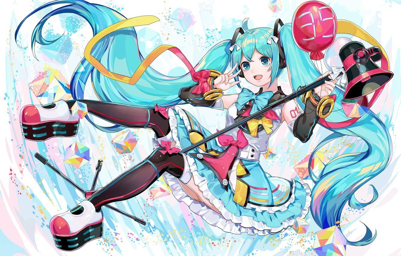 1332x850 Photo Wallpaper Girl, Hatsune Miku .