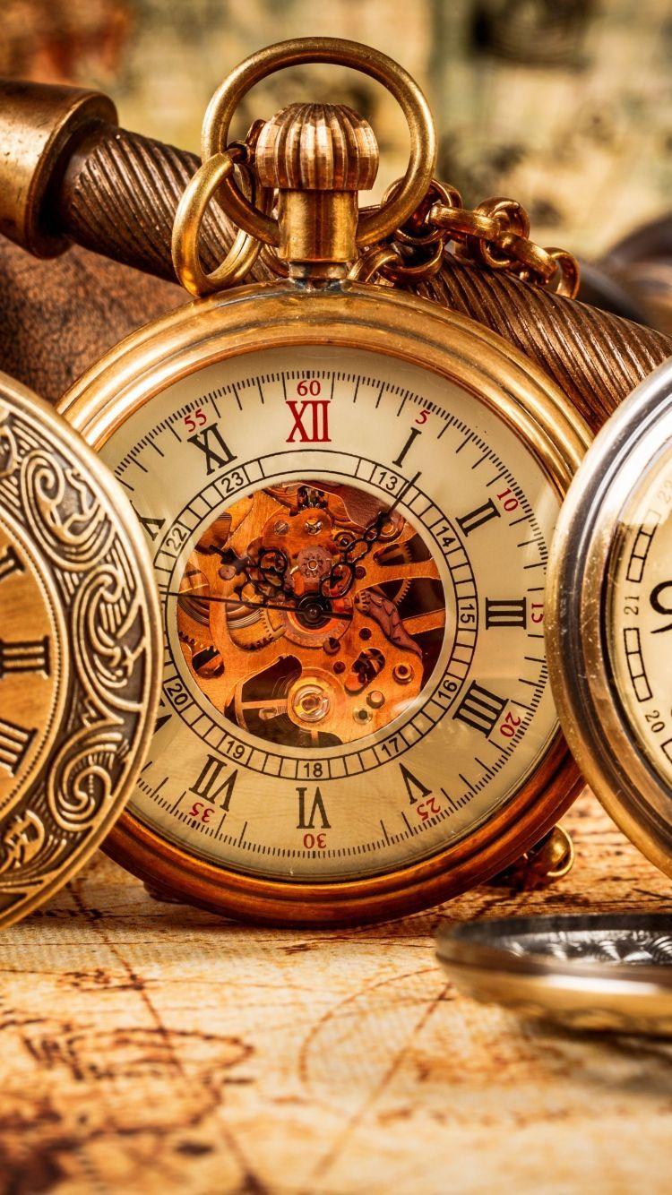 750x1334 Clock, Pocket watch, Best iphone