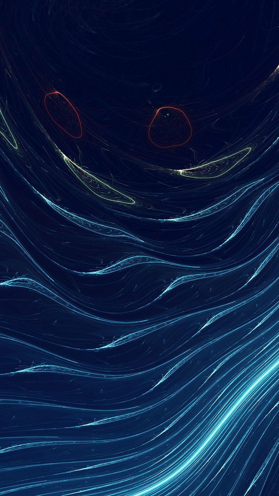 1080x1920 Space Line Curve Blue Pattern #iPhone .com
